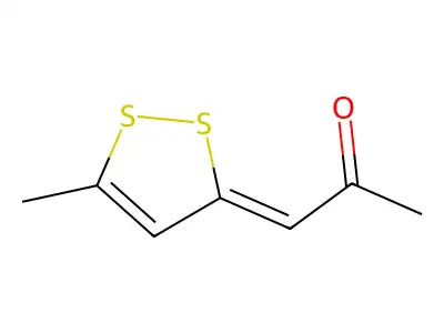 1-(5-Methyl-3H-1,2-dithiol-3-ylidene)-2-propanone structure