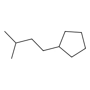 (3-Methylbutyl)cyclopentane structure