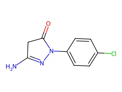 5-amino-2-(4-chlorophenyl)-4H-pyrazol-3-one structure