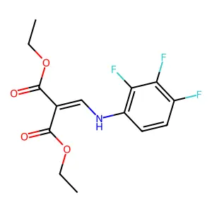 1,3-Diethyl 2-[[(2,3,4-trifluorophenyl)amino]methylene]propanedioate structure