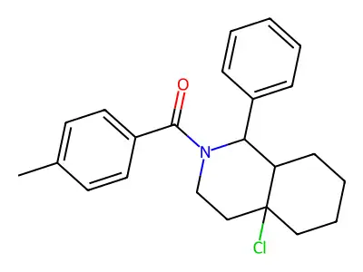 4a-Chloro-2-(4-methylbenzoyl)-1-phenyl-decahydroisoquinoline structure