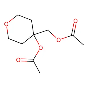 (4-Acetyloxyoxan-4-yl)methyl acetate structure