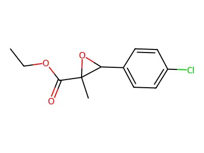 Ethyl 3-(4-chlorophenyl)-2-methyloxirane-2-carboxylate structure