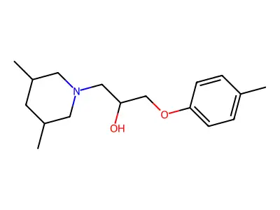 1-(3,5-Dimethylpiperidin-1-yl)-3-(4-methylphenoxy)propan-2-ol structure