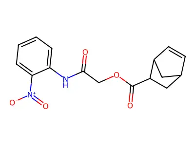 [2-(2-Nitroanilino)-2-oxoethyl] bicyclo[2.2.1]hept-5-ene-2-carboxylate structure