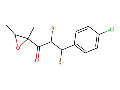 C13H13Br2ClO2 structure