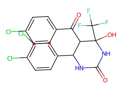 C18H12Cl3F3N2O3 structure