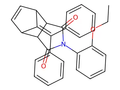10-(diphenylmethylene)-4-(2-ethoxyphenyl)-4-azatricyclo[5.2.1.0~2,6~]dec-8-ene-3,5-dione structure