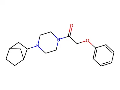 1-(4-Bicyclo[2.2.1]hept-2-yl-piperazin-1-yl)-2-phenoxy-ethanone structure