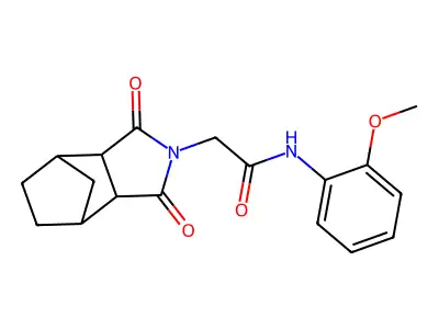 2-(1,3-dioxooctahydro-2H-4,7-methanoisoindol-2-yl)-N-(2-methoxyphenyl)acetamide structure