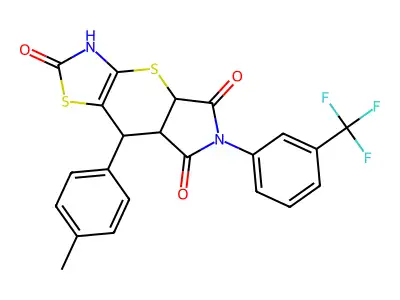 C22H15F3N2O3S2 structure