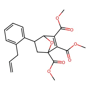 Trimethyl 5-(2-allylphenyl)-7-oxabicyclo[2.2.1]hept-2-ene-1,2,3-tricarboxylate structure