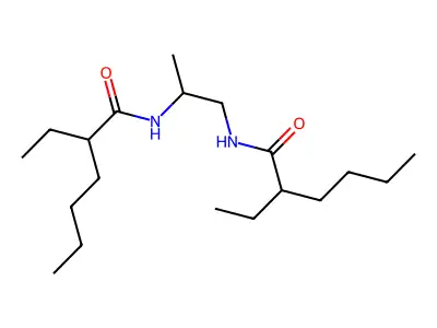 2-ethyl-N-[2-(2-ethylhexanoylamino)propyl]hexanamide structure