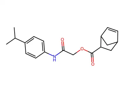 [2-Oxo-2-(4-propan-2-ylanilino)ethyl] bicyclo[2.2.1]hept-5-ene-2-carboxylate structure