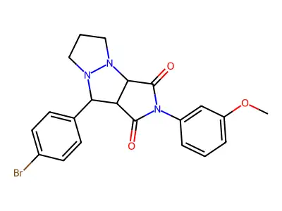 C21H20BrN3O3 structure