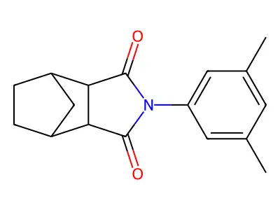 2-(3,5-dimethylphenyl)hexahydro-1H-4,7-methanoisoindole-1,3(2H)-dione structure