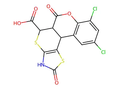 C14H7Cl2NO5S2 structure