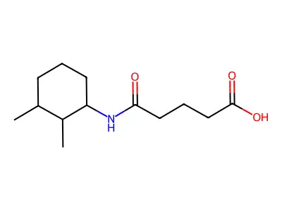 5-[(2,3-Dimethylcyclohexyl)amino]-5-oxopentanoic acid structure