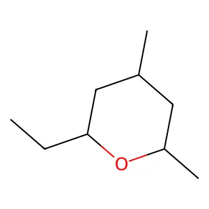 2-Ethyl-4,6-dimethyltetrahydropyran structure