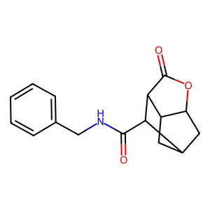 4-Oxatricyclo[4.2.1.0(3,7)]nonane-9-carboxamide, 5-oxo-N-(phenylmethyl)- structure