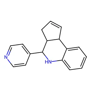 4-Pyridin-4-yl-3a,4,5,9b-tetrahydro-3H-cyclopenta[c]quinoline structure