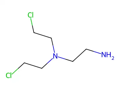 1,2-Ethanediamine, N,N-bis(2-chloroethyl)-, dihydrochloride structure