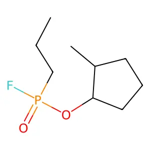 2-Methylcyclopentyl propylphosphonofluoridate structure