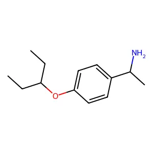 对(1-乙基丙氧基)-α-甲基苄胺 structure