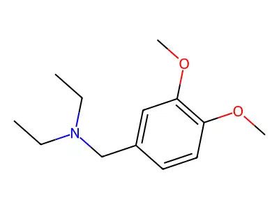N-(3,4-dimethoxybenzyl)-N-ethylethanamine structure