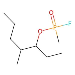 4-Methyl-3-heptyl methylphosphonofluoridate structure