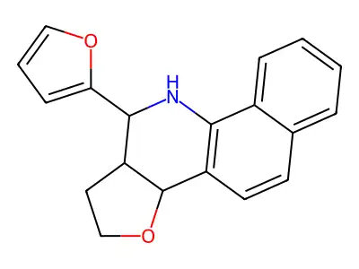 11-(2-Furyl)-1,2,3a,10,11,11a-hexahydrobenzo[h]furo[3,2-c]quinoline structure