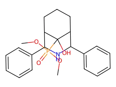 9-Dimethoxyphosphoryl-2,4-diphenyl-3-azabicyclo[3.3.1]nonan-9-ol structure