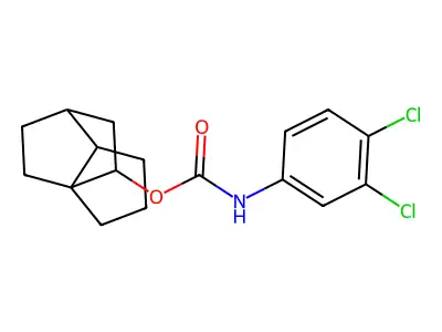 hexahydro-1H-1,3a-ethanopentalen-3-yl (3,4-dichlorophenyl)carbamate structure