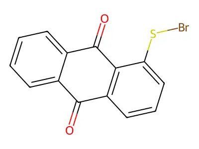 Q180 1-(Bromothio)anthraquinone structure