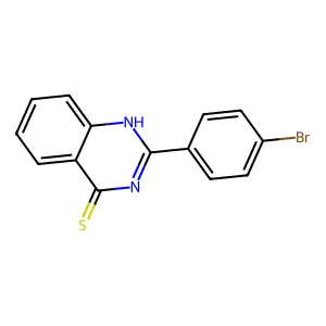 2-(4-bromophenyl)quinazoline-4(3H)-thione structure