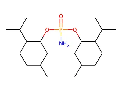bis(2-isopropyl-5-methylcyclohexyl) phosphoramidate structure