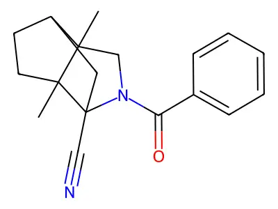 4-Benzoyl-6,7-dimethyl-4-azatricyclo[4.3.0.0~3,7~]nonane-3-carbonitrile structure