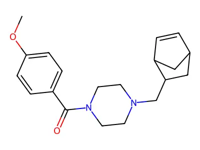 [4-(5-Bicyclo[2.2.1]hept-2-enylmethyl)piperazin-1-yl]-(4-methoxyphenyl)methanone structure
