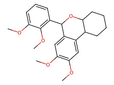 6-(2,3-dimethoxyphenyl)-8,9-dimethoxy-2,3,4,4a,6,10b-hexahydro-1H-benzo[c]chromene structure