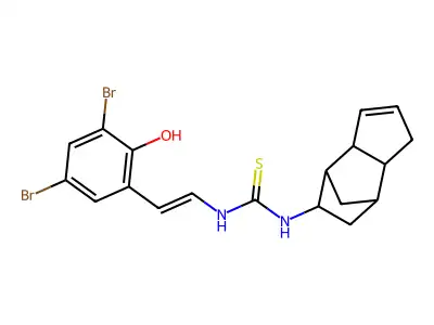 Chemical Compound (C19H20Br2N2OS) structure