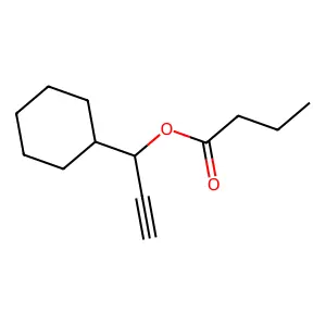 丁酸-1-环己基-2-丙炔-1-基酯 structure