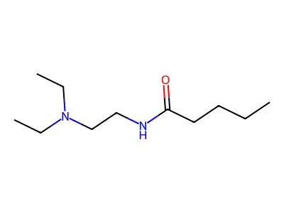 Valeramide, N-(2-(diethylamino)ethyl)- structure
