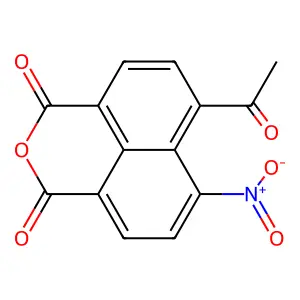 6-Acetyl-7-nitrobenzo[de]isochromene-1,3-dione structure