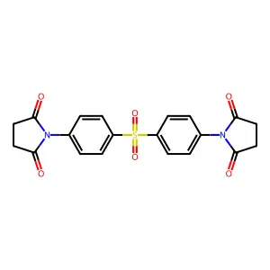 1-[4-[4-(2,5-Dioxopyrrolidin-1-yl)phenyl]sulfonylphenyl]pyrrolidine-2,5-dione structure