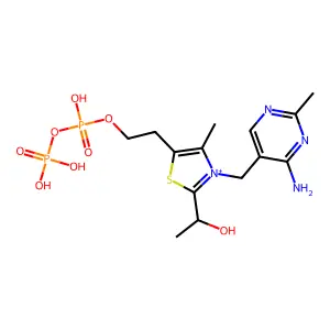 2-(alpha-Hydroxyethyl)thiamine diphosphate structure