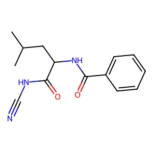 N-[(2S)-1-(cyanoamino)-4-methyl-1-oxopentan-2-yl]benzamide structure