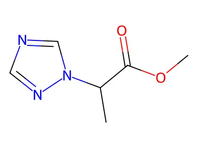 Methyl 2-(1H-1,2,4-triazol-1-yl)propanoate structure