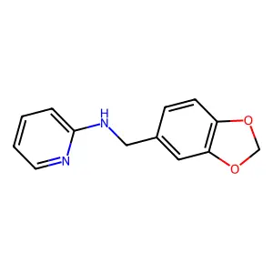 N-(1,3-benzodioxol-5-ylmethyl)pyridin-2-amine structure