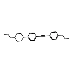 1-Ethyl-4-((4-(trans-4-propylcyclohexyl)phenyl)ethynyl)benzene structure