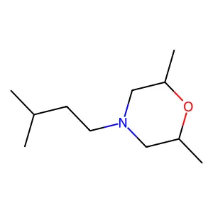 2,6-Dimethyl-4-(3-methylbutyl)morpholine structure